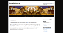 Desktop Screenshot of haus-mainusch.de