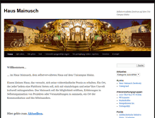 Tablet Screenshot of haus-mainusch.de
